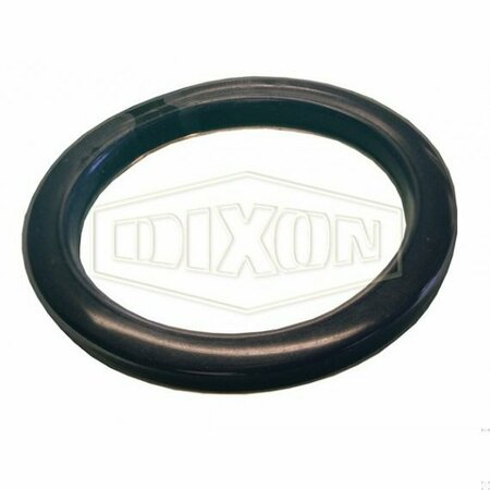 DIXON Cam and Groove Encapsulated Gasket, 3/4 in Nominal, 7/8 ID x 1-3/8 OD x 7/32 in Thick, PTFE, Domesti 75-G-TEV